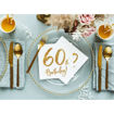 Picture of 60TH BIRTHDAY WHITE PAPER NAPKINS 33 X 33CM - 20 PACK